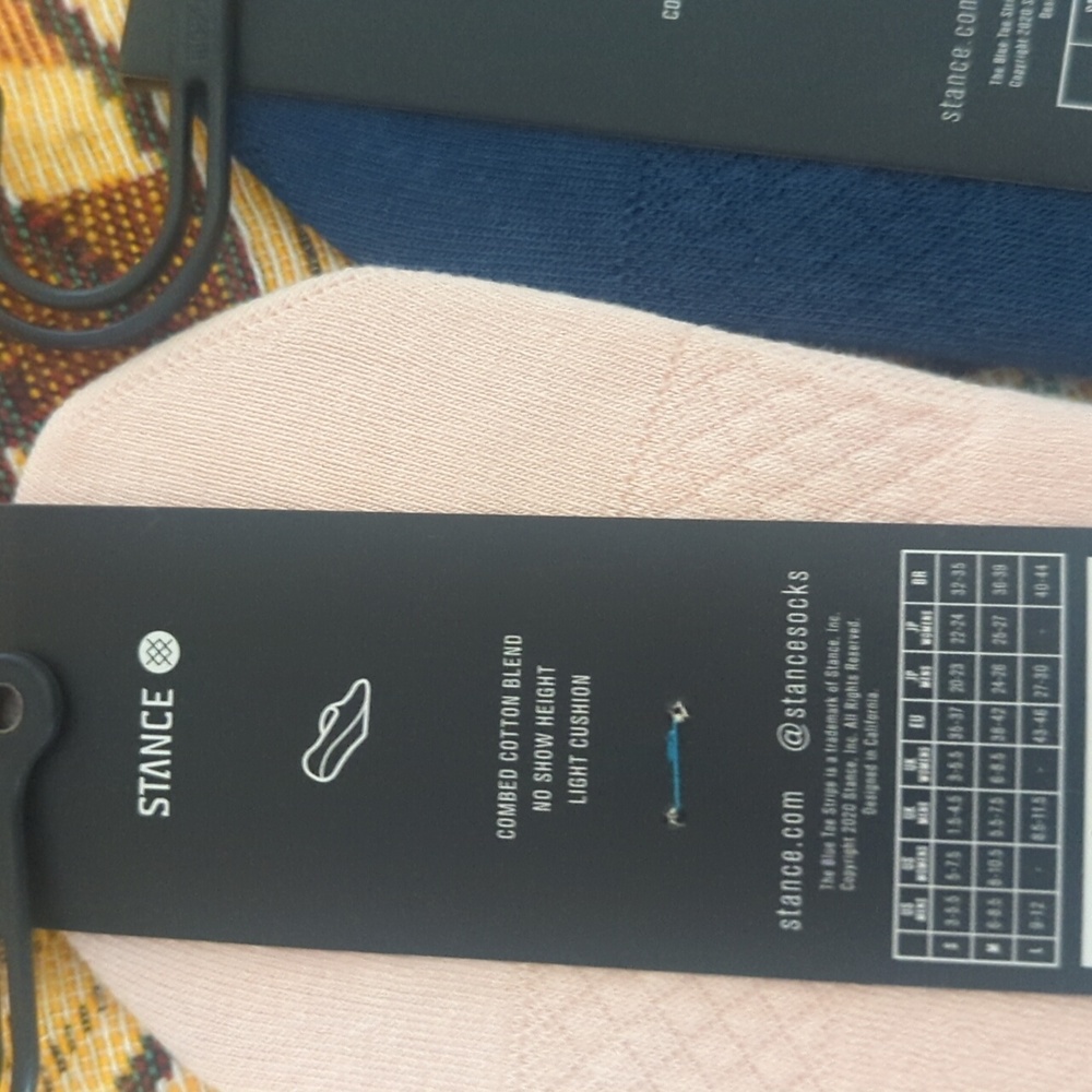 Stance Casual Socks Pink and Blue - Picture 4 of 4